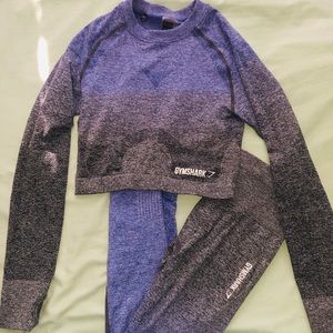 Gymshark Ombré Crop Set (full set)
